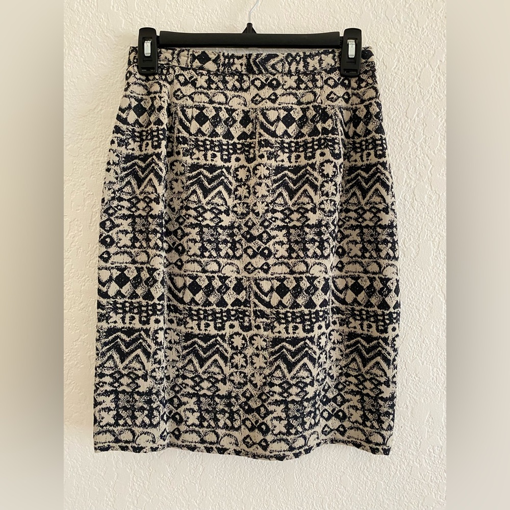 Petite sophisticate collection printed skirt